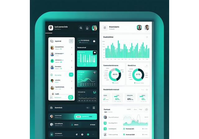 UI/UX design for modern mobile application dashboard
